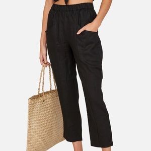 Mate The Label | Linen High Waisted Pant